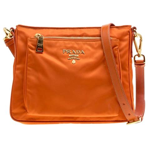 prada nylon bag orange|prada handbags leather.